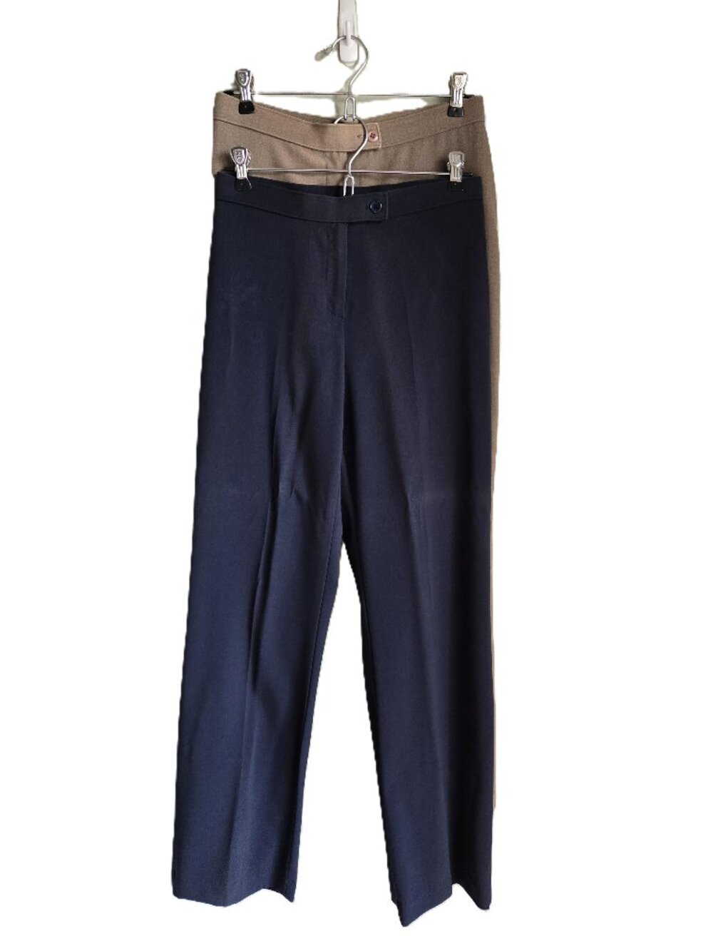EAST 5TH NWOT Women's 4P Set of 2 Straight Trouser Dress Slacks Pants Navy&Tan